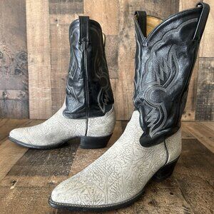 Tony Lama Vintage Shrunken Shoulder Cowboy Boots Mens 11 D